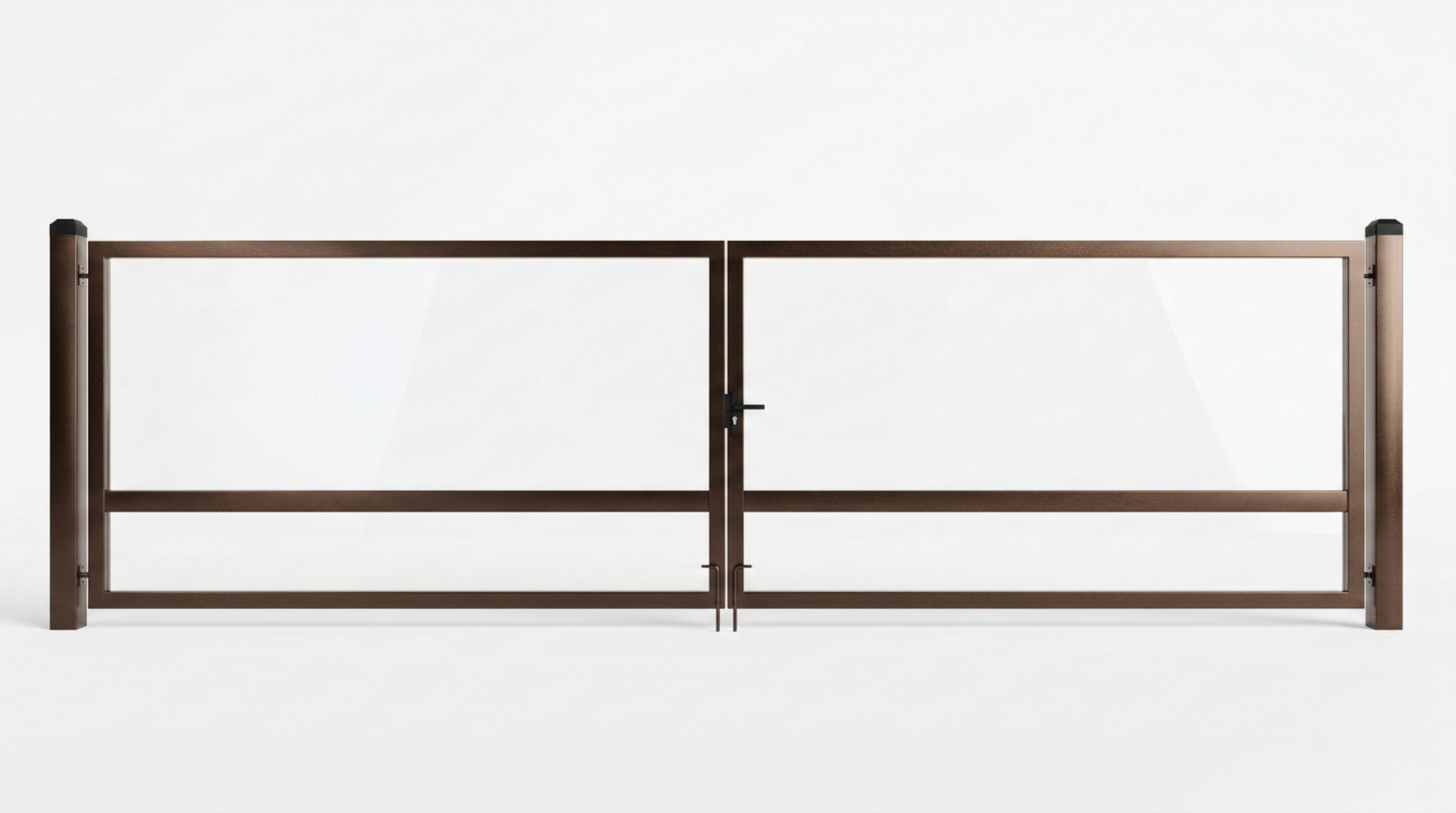 Atveriami kiemo vartai 4 m pravažiavimui, skirti  rombo tipo užpildui. Su spyna