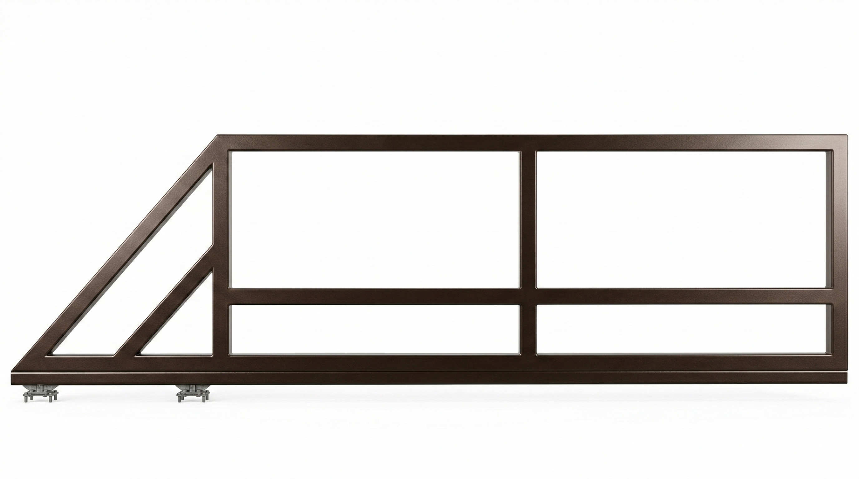 Stumdomi vartai 4 m pravažiavimui, skirti segmento užpildui. Kairė pusė