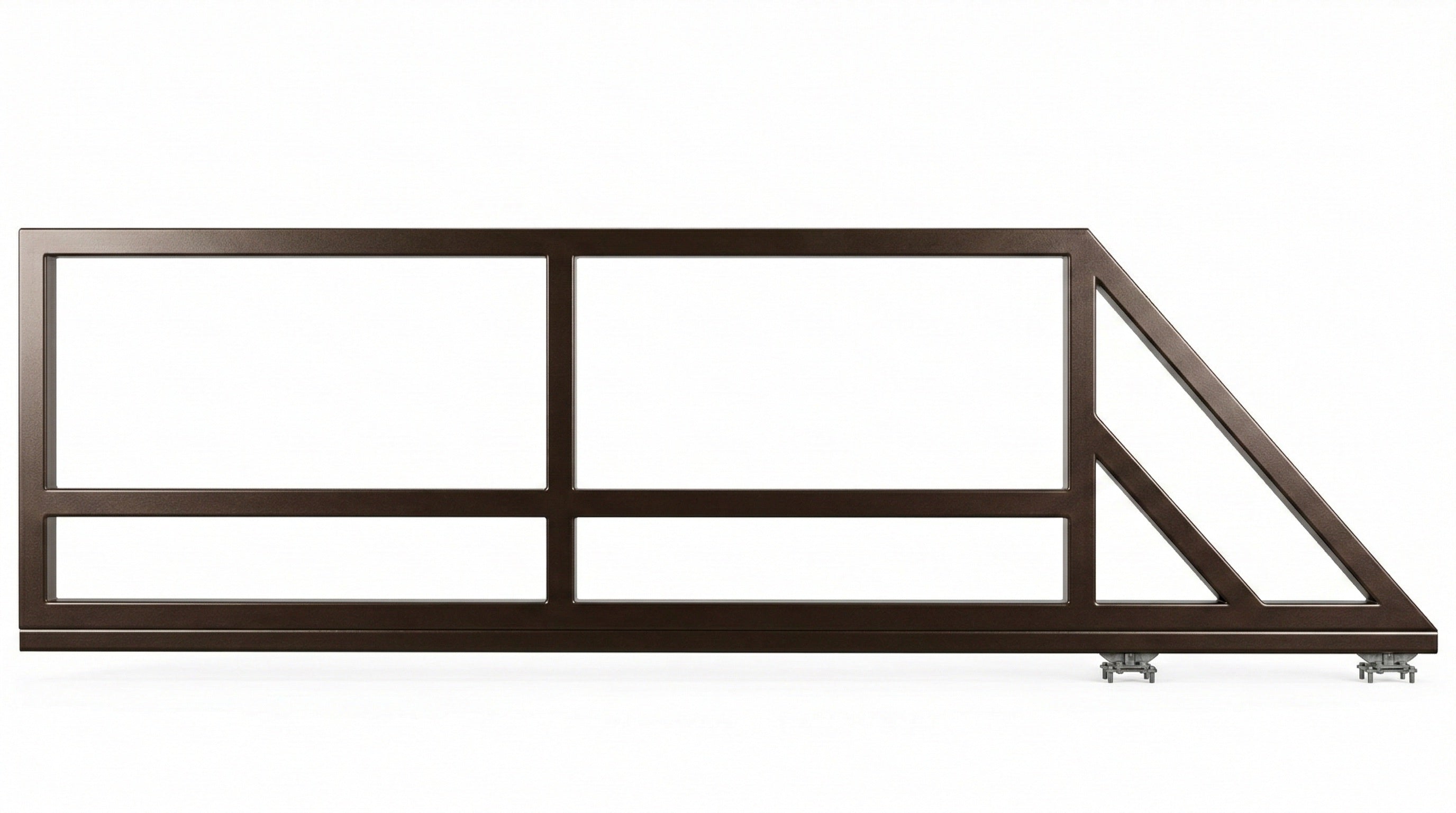 Stumdomi vartai 4 m pravažiavimui, skirti segmento užpildui. Dešinė pusė